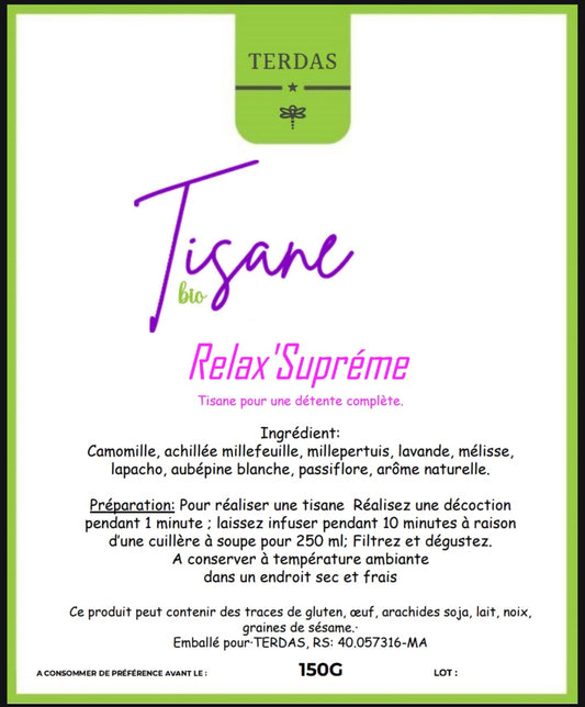 Tisane Relax'Suprême - Pour un moment de détente ultime 🌿