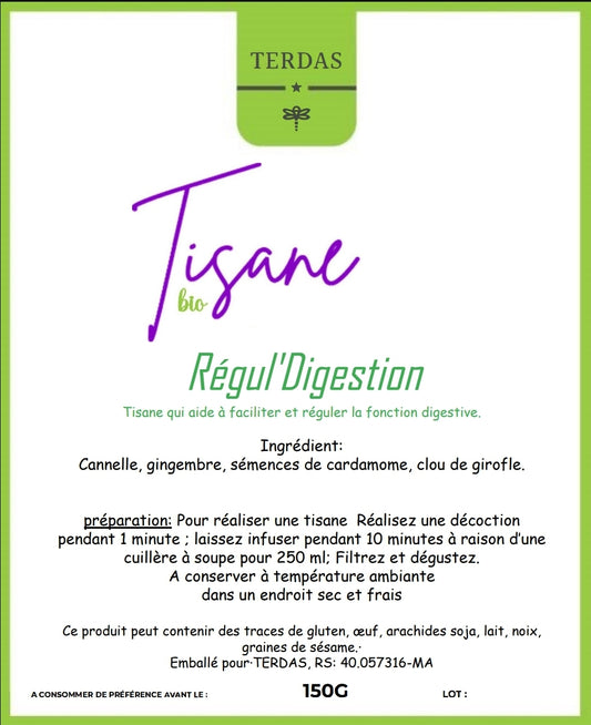 Tisane Bio Régul'Digestion - L'alliée naturelle pour une digestion légère 🌿