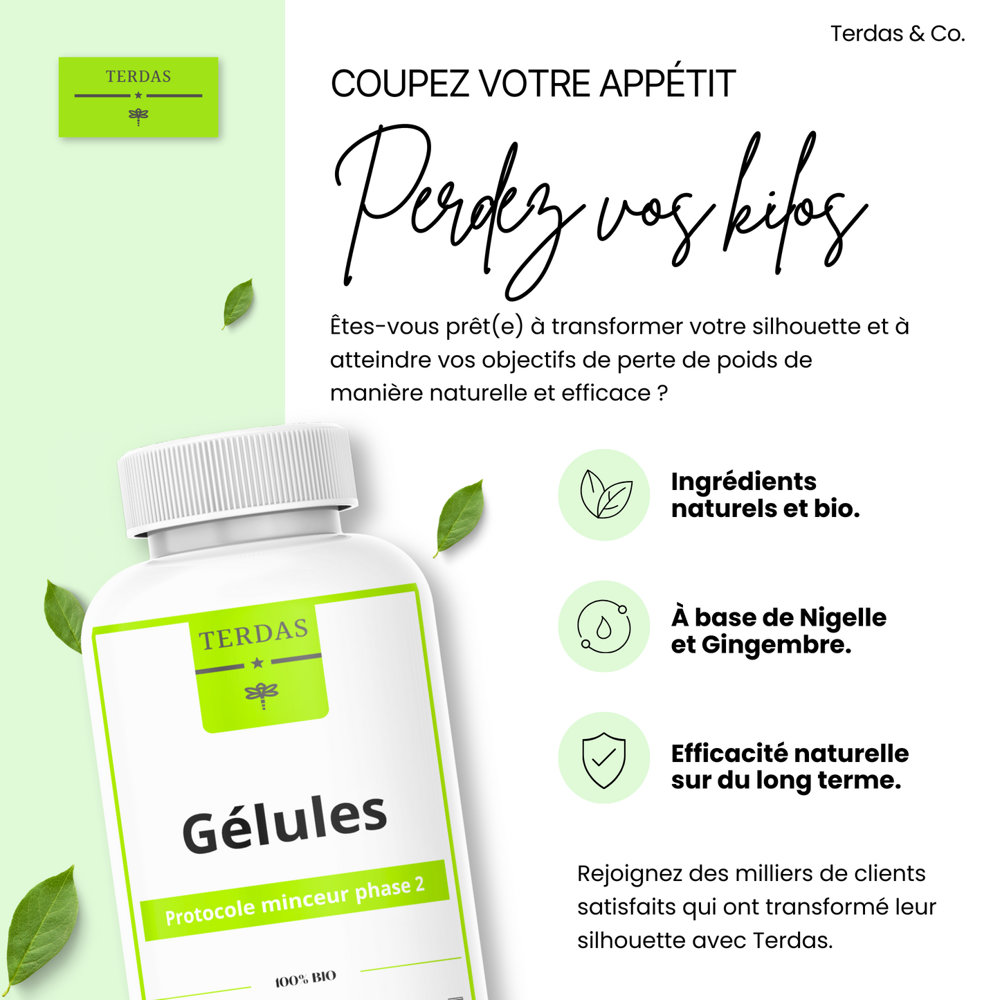 Régulateur d'appétit et Renforcement du système immunitaire naturel et bio.